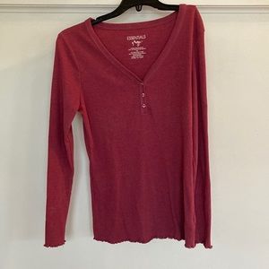 Red long sleeve shirt XS